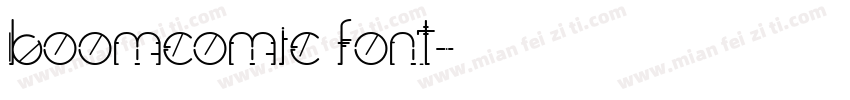 boomcomic font字体转换